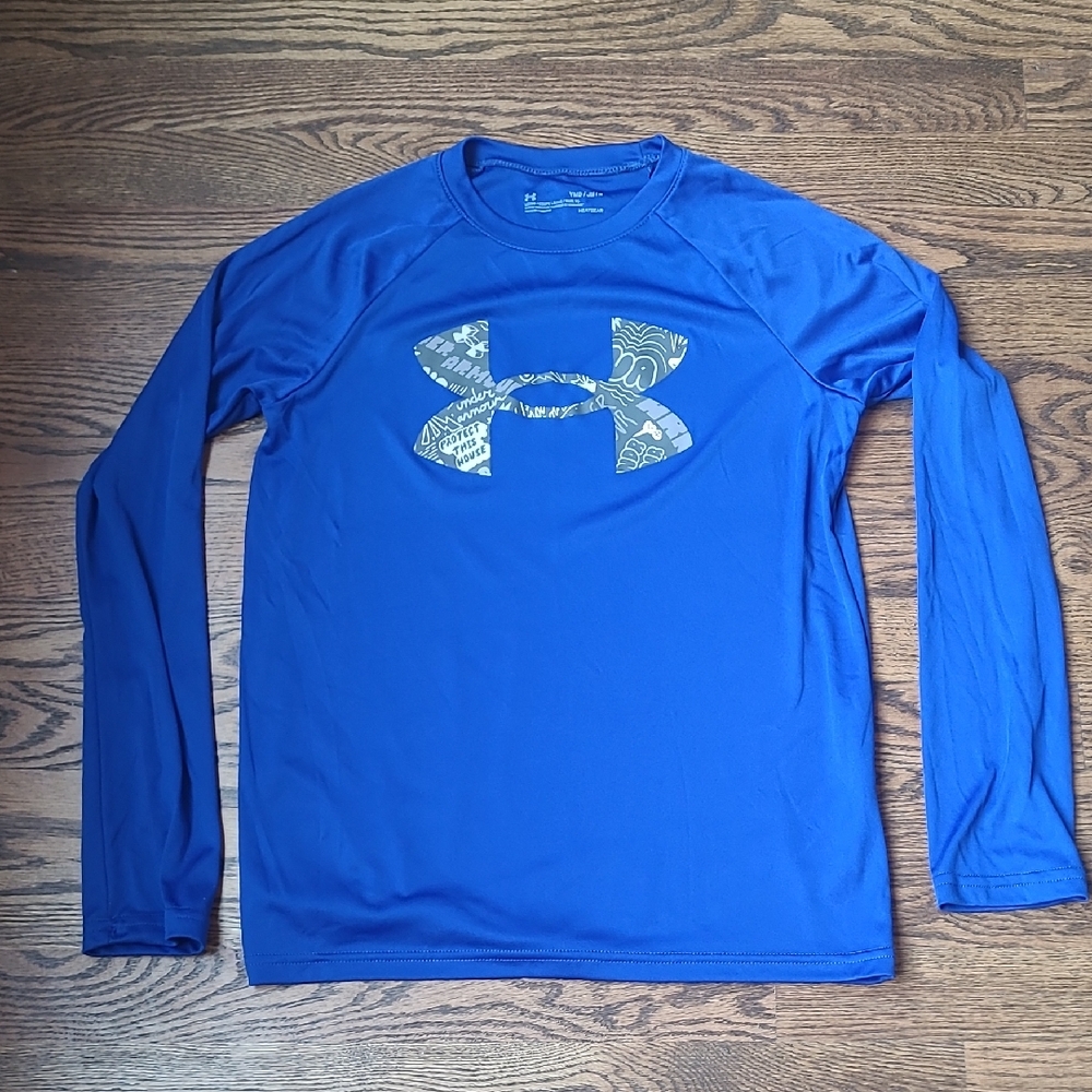 Under Armour Youth Vibrant Blue Long Sleeve Tee